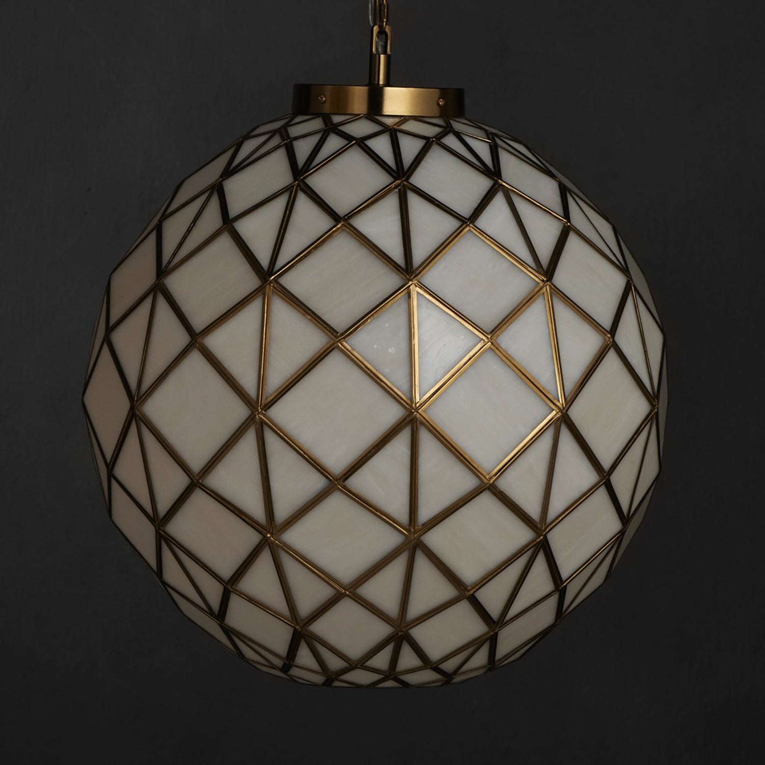 Currey & Co Polyhedron Pendant