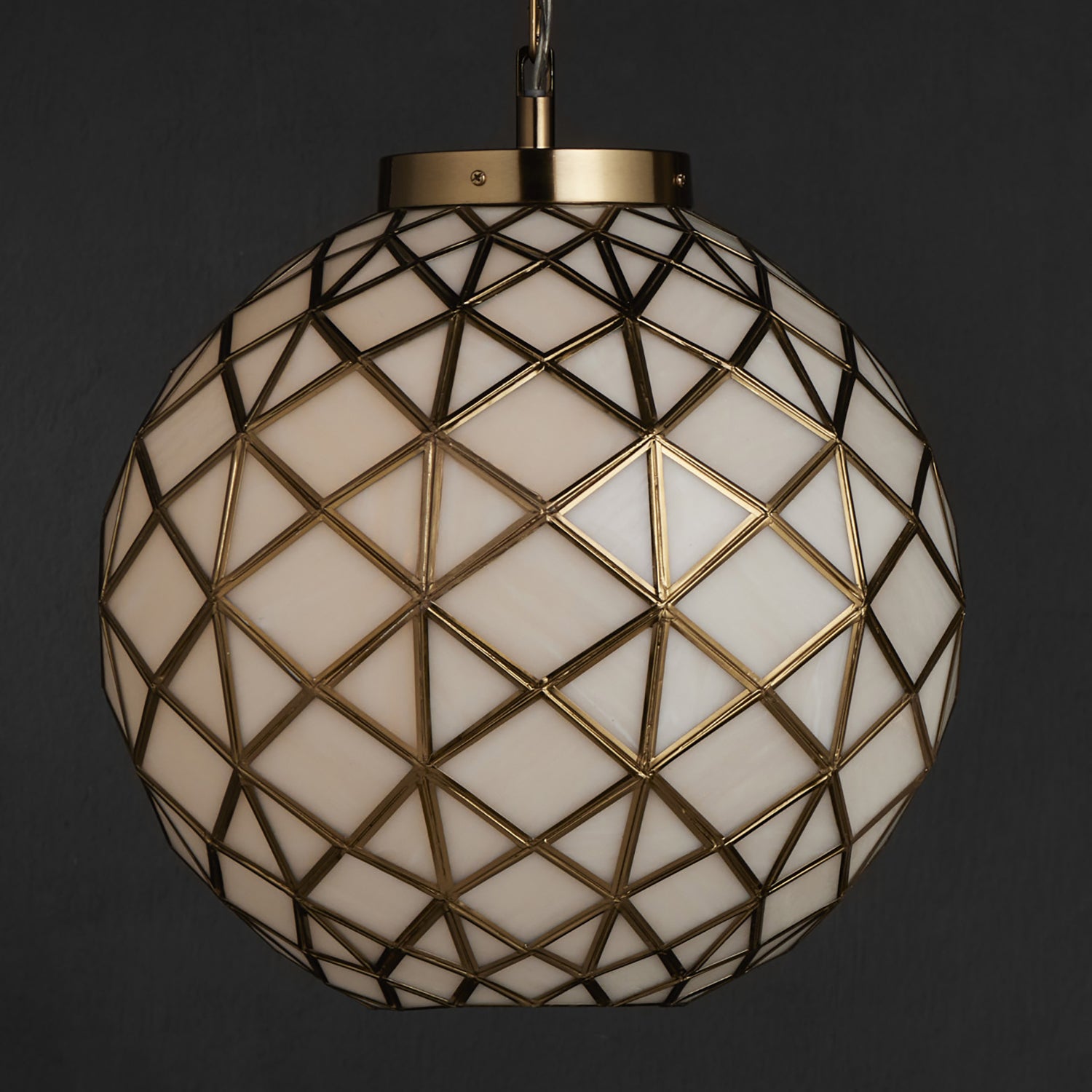 Currey & Co Polyhedron Pendant