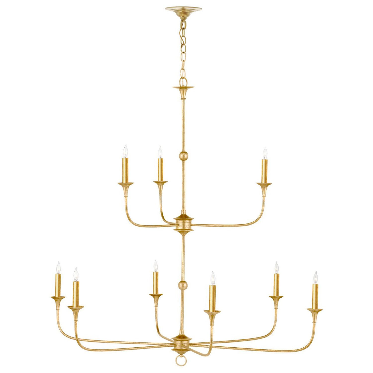 Currey & Co Nottaway Two-Tier Chandelier