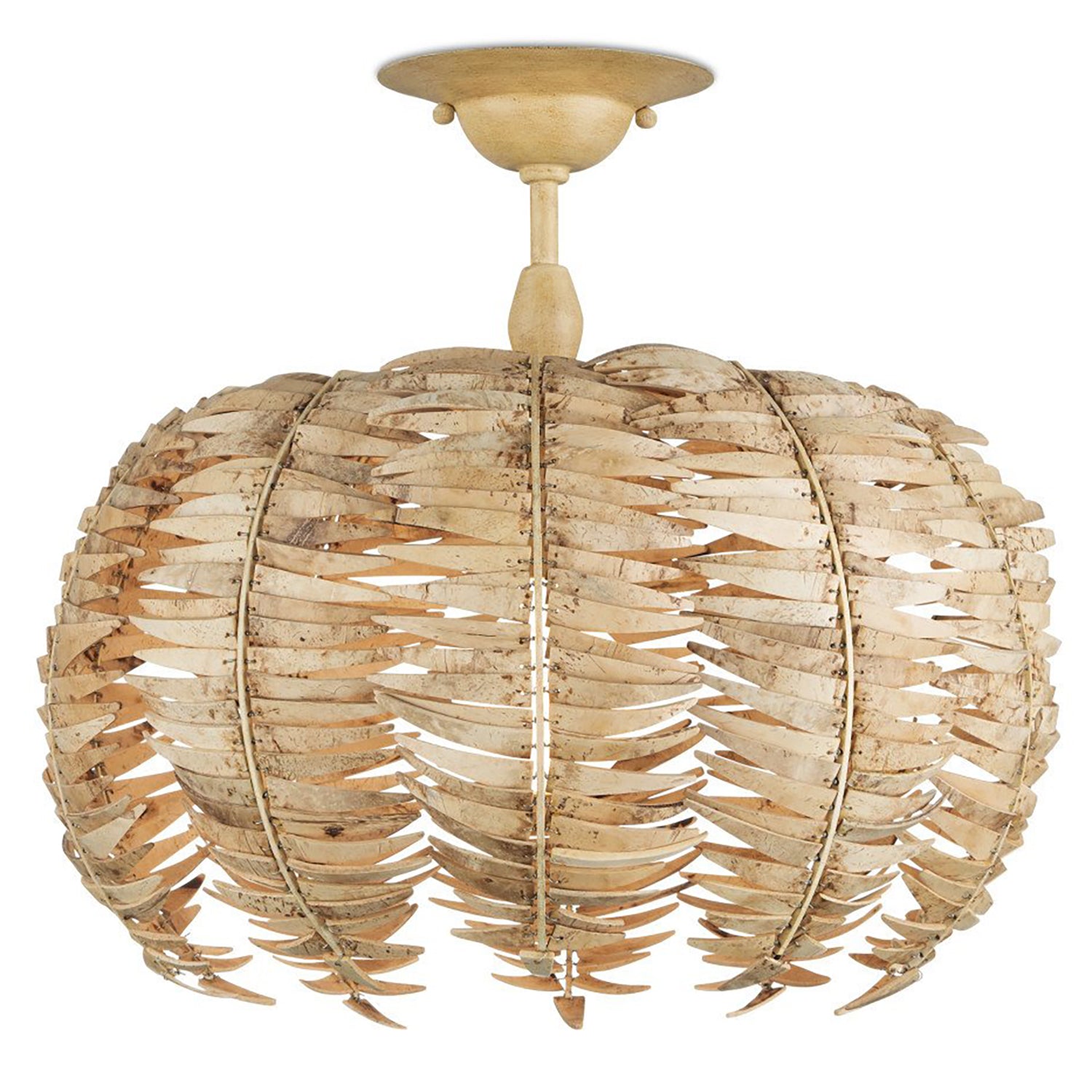 Currey & Co Tiptur Semi Flush Mount