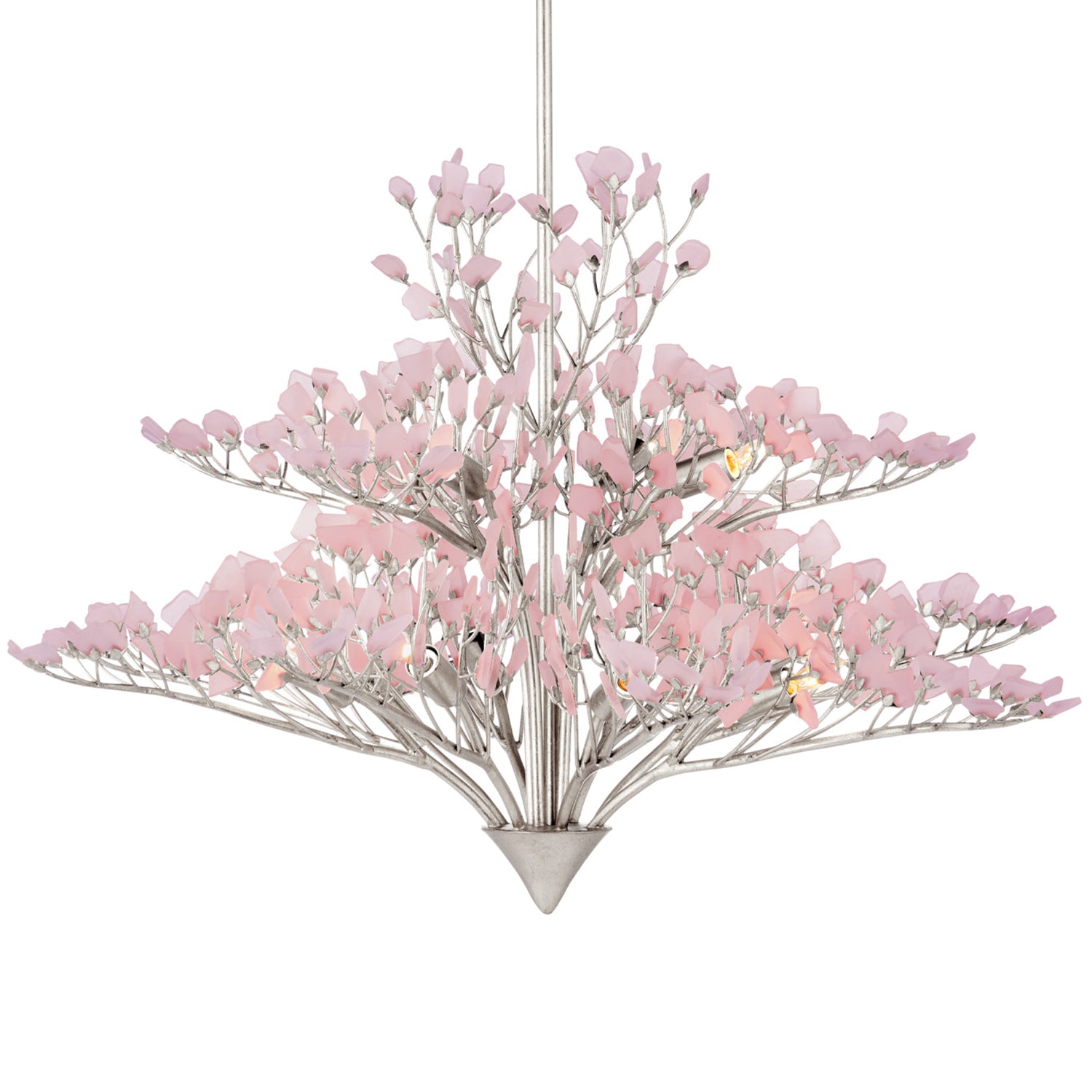 Currey & Co Fiorella Pink Chandelier