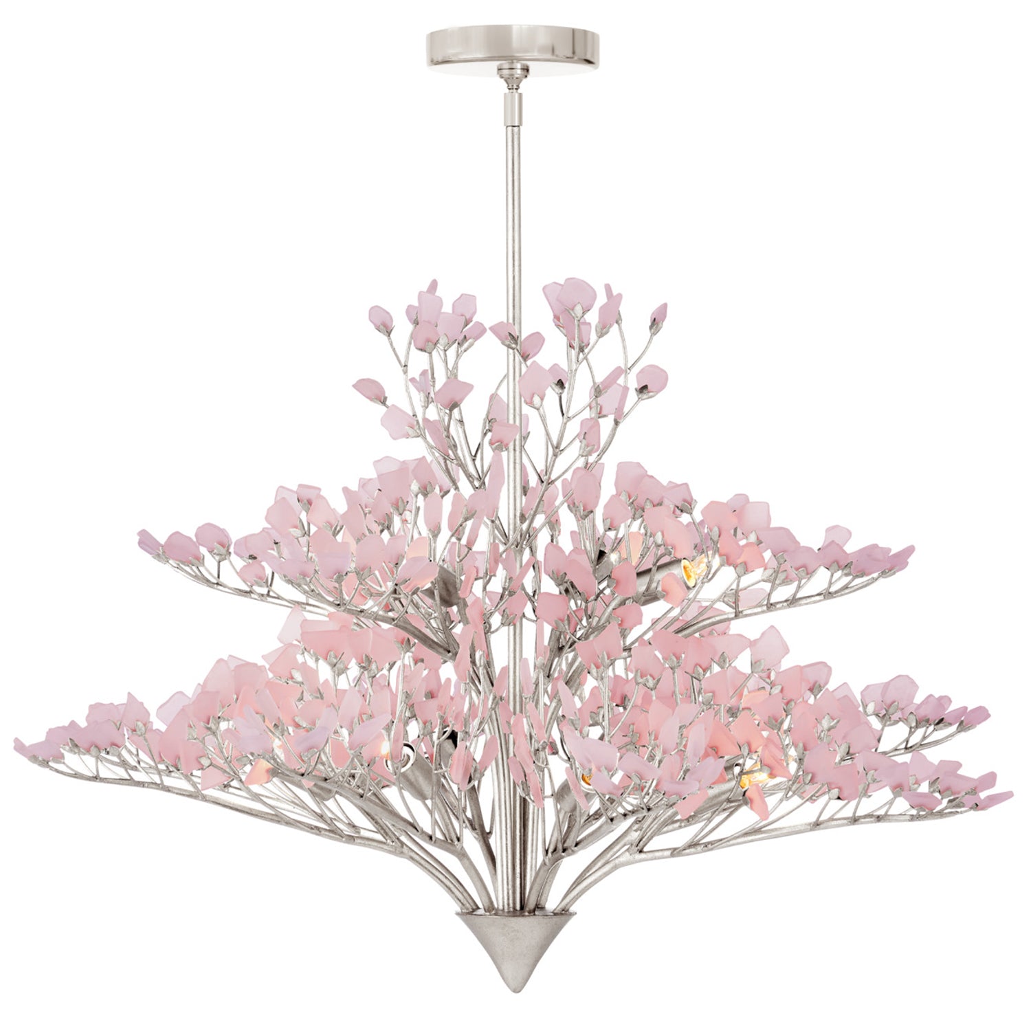 Currey & Co Fiorella Pink Chandelier