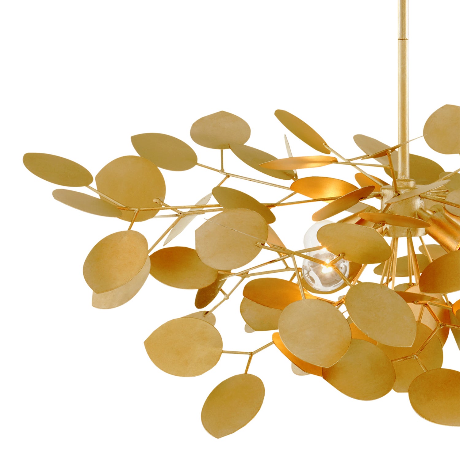 Currey & Co Lunaria Small Gold Chandelier