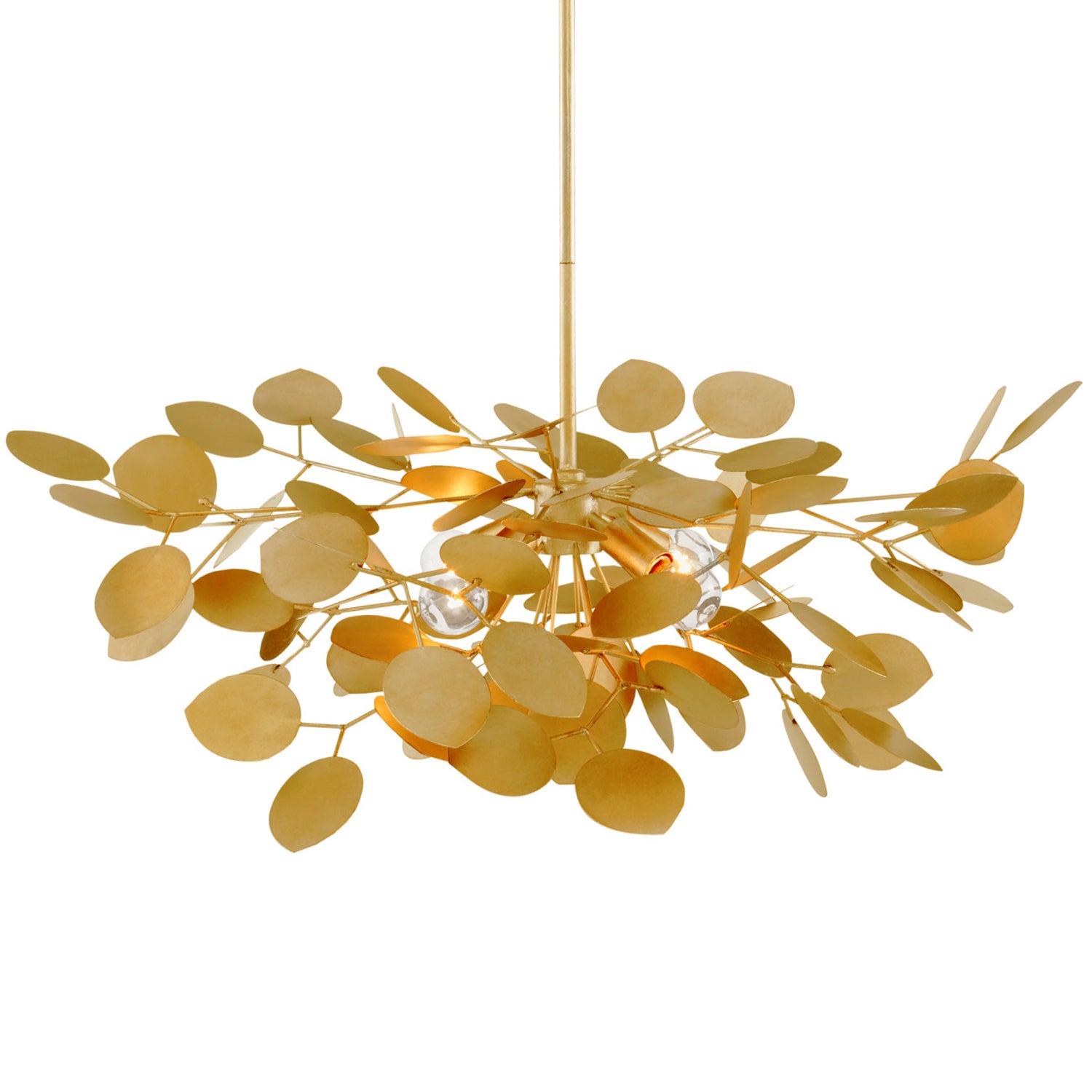 Currey & Co Lunaria Small Gold Chandelier