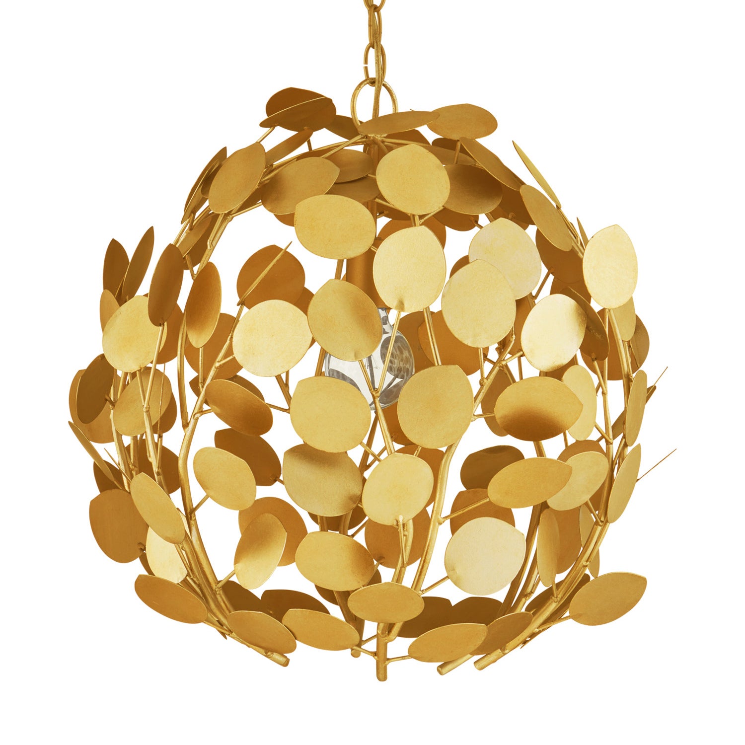 Currey & Co Lunaria Gold Orb Chandelier