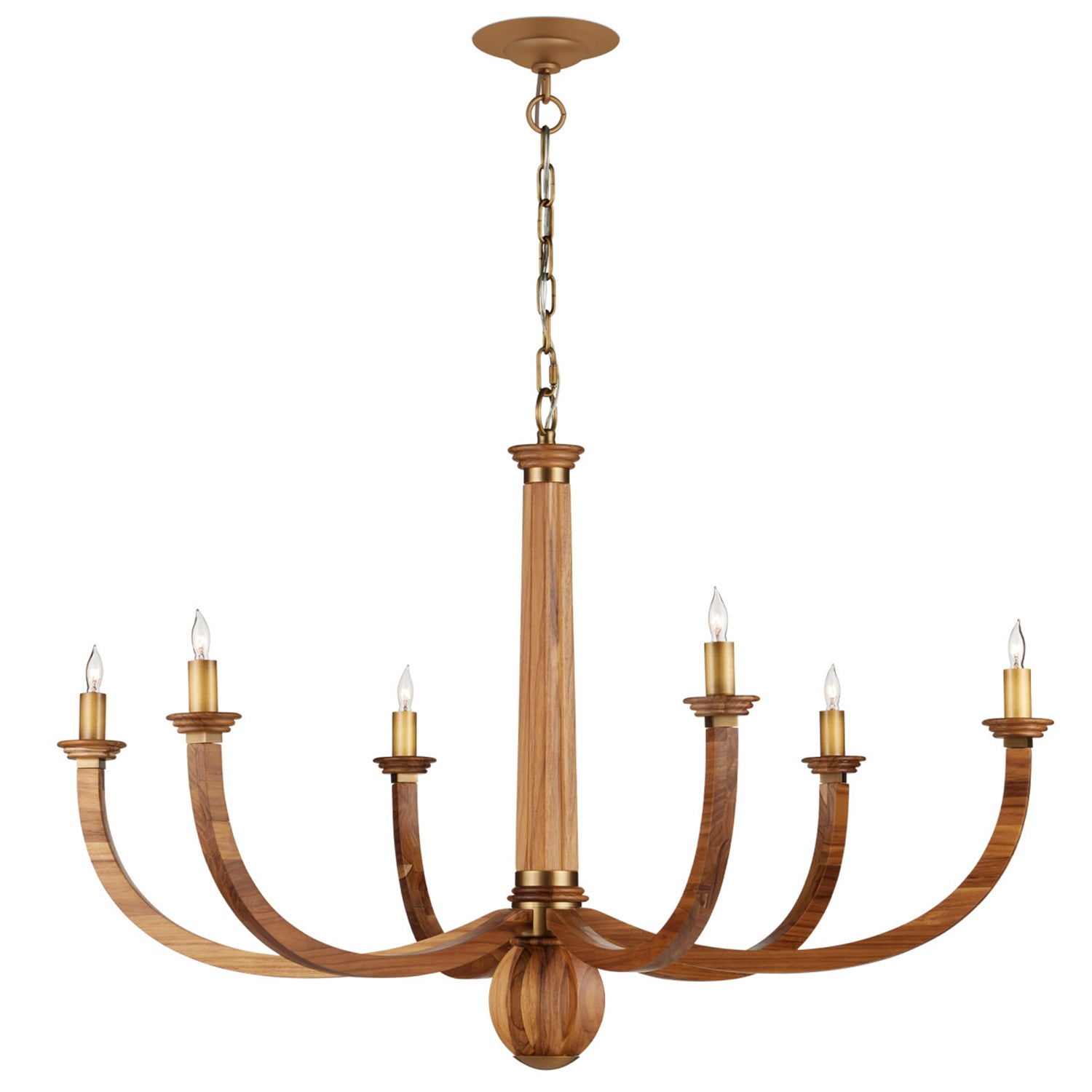Currey & Co Woodcroft Chandelier