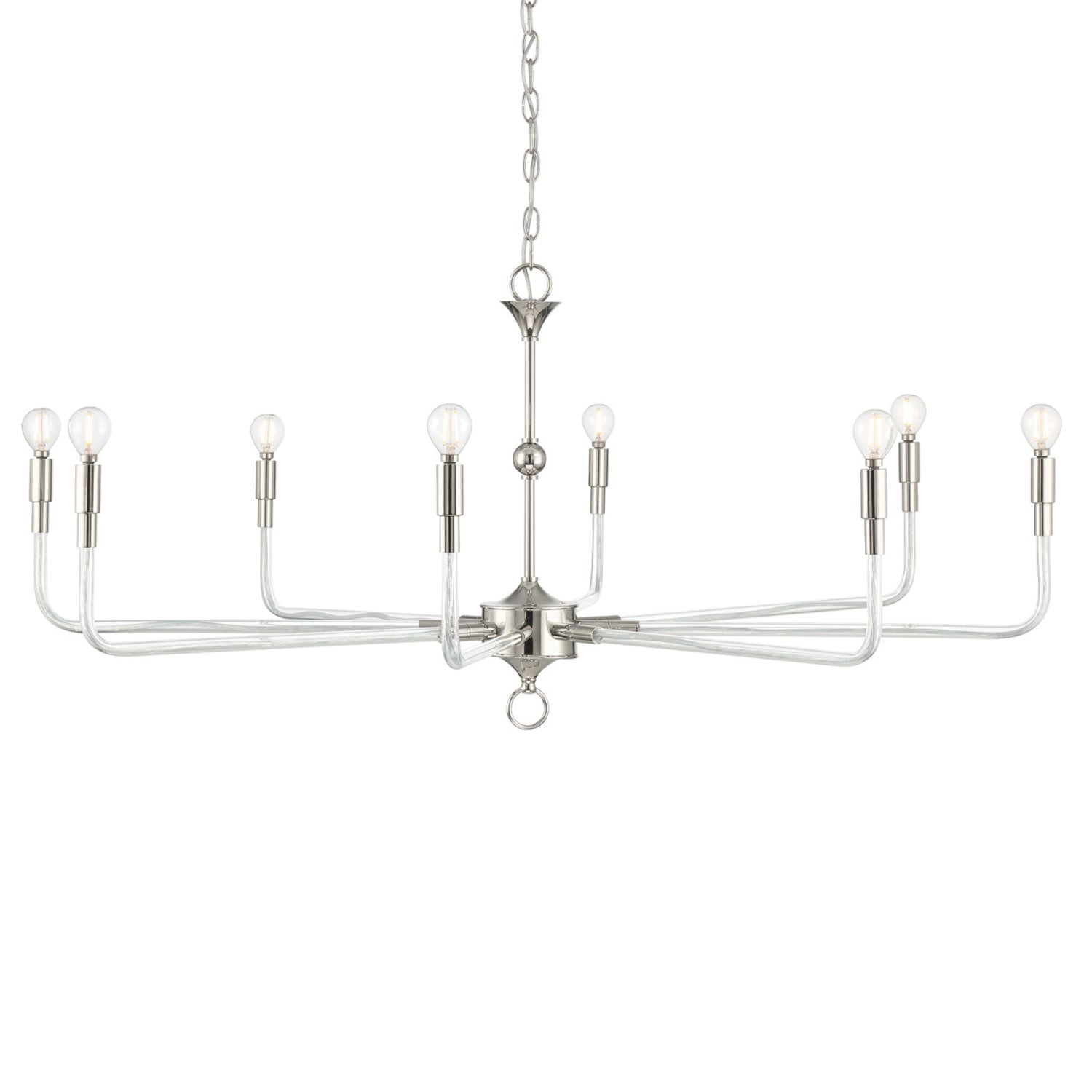 Currey & Co Nantucket Nickel Chandelier