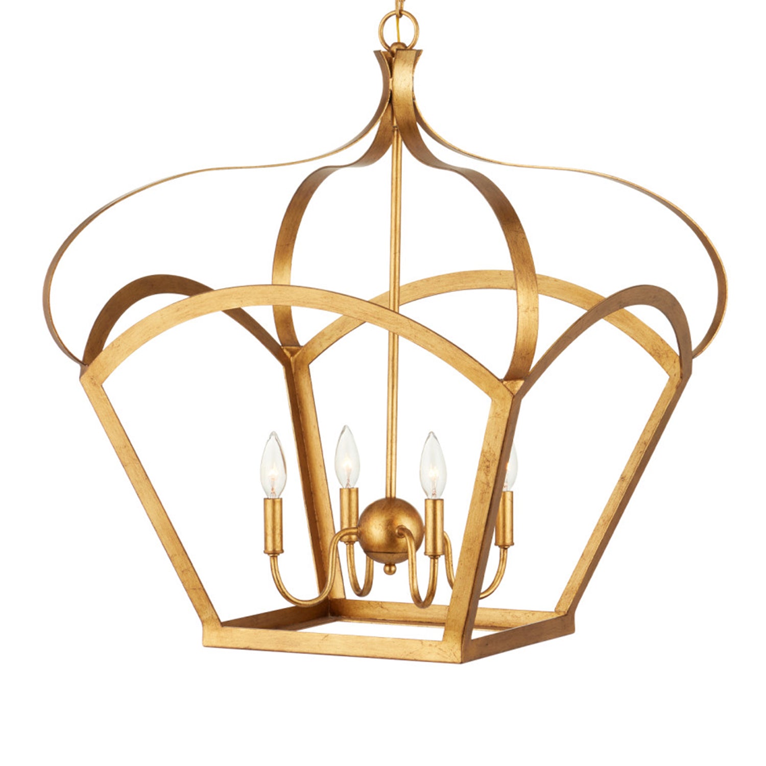 Currey & Co Coronet Gold Lantern