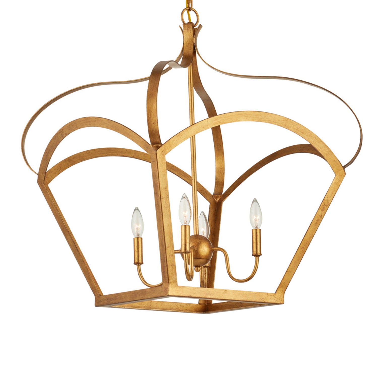 Currey & Co Coronet Gold Lantern