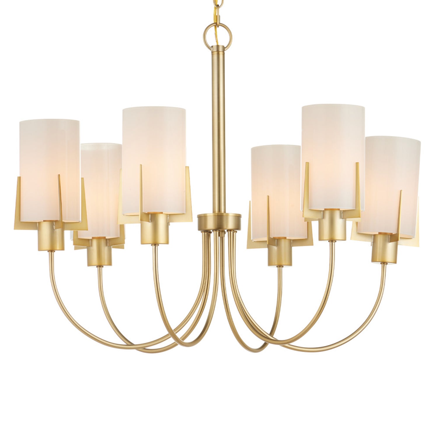 Currey & Co Macklin Brass Chandelier