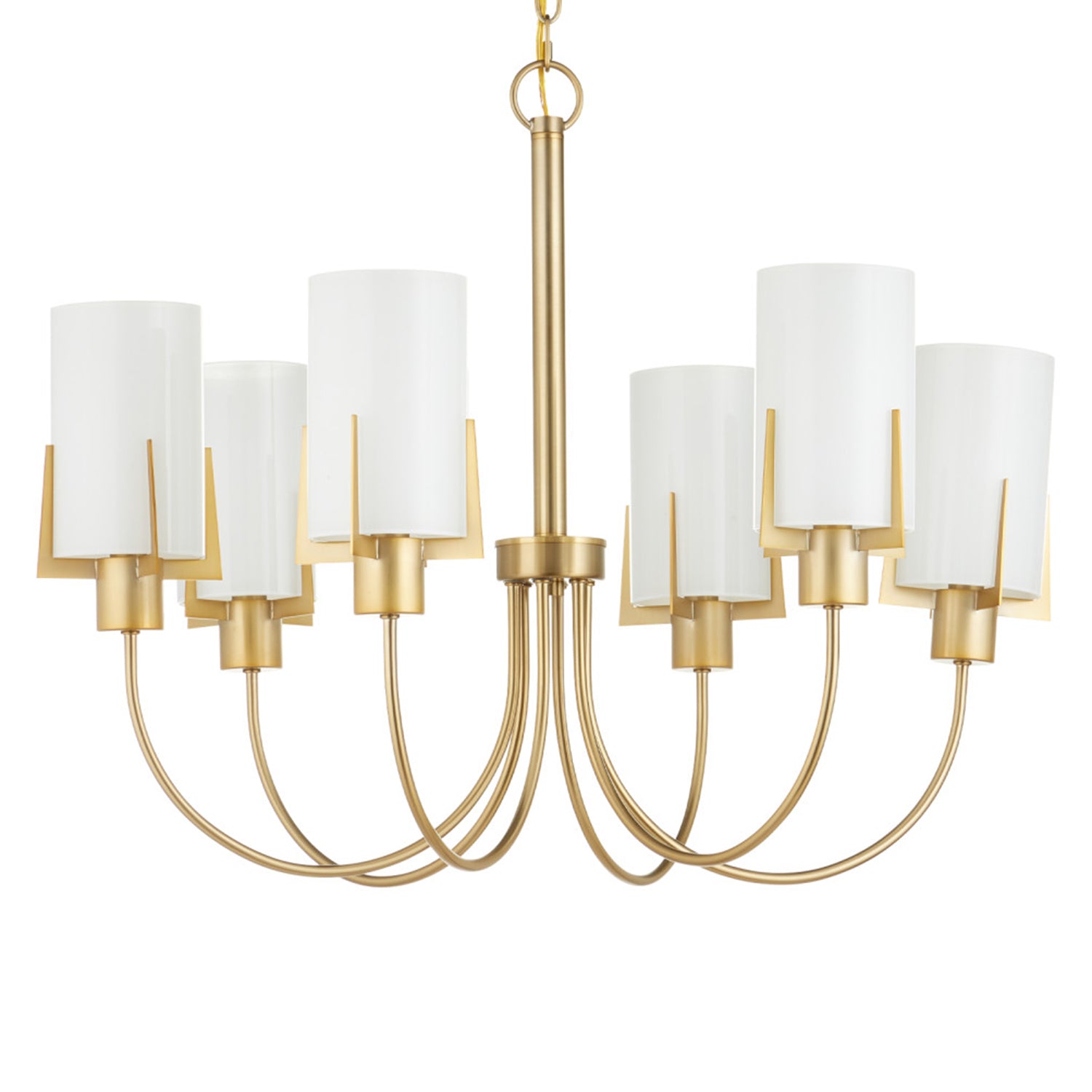 Currey & Co Macklin Brass Chandelier