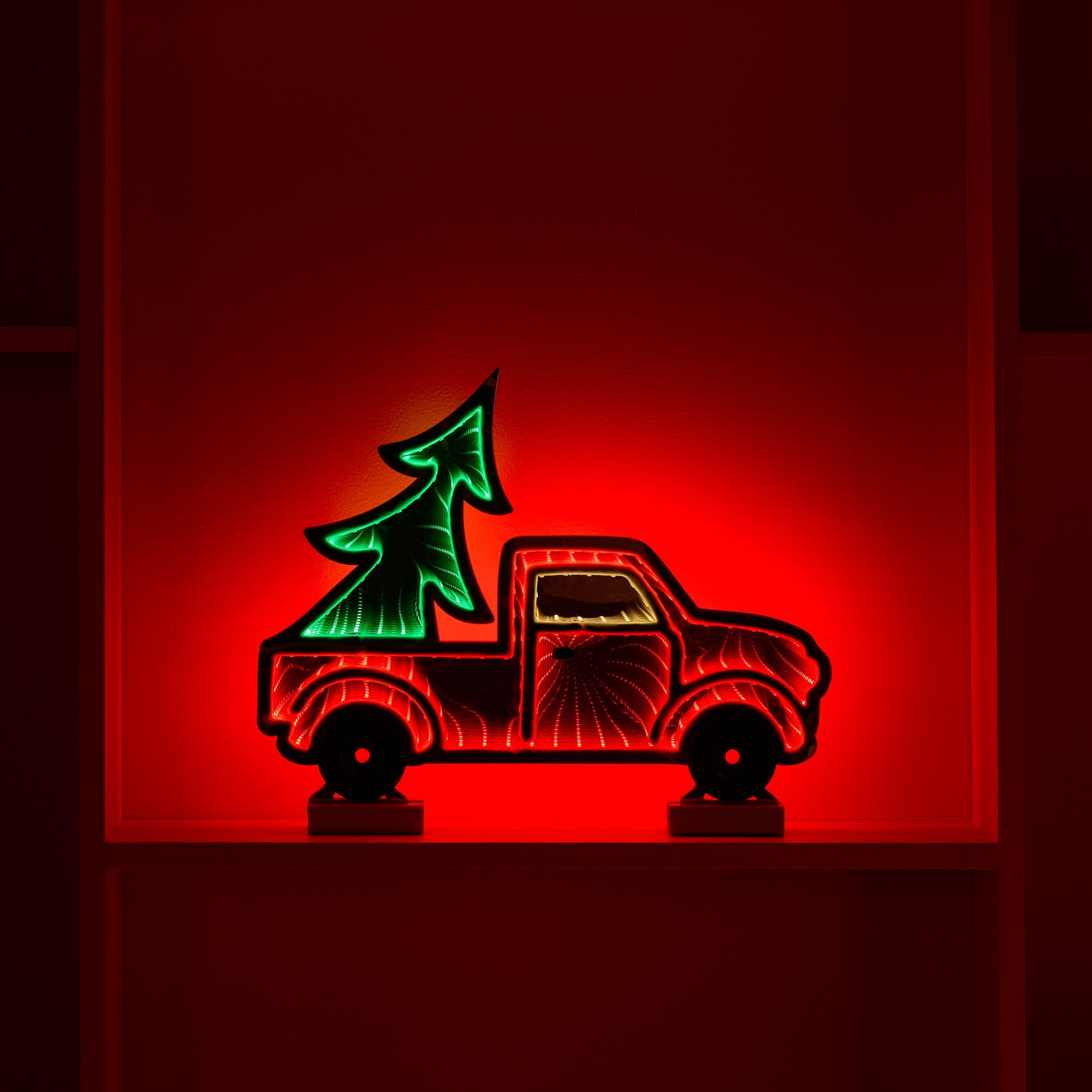 Holiday Pickup Truck Ekko Light Display
