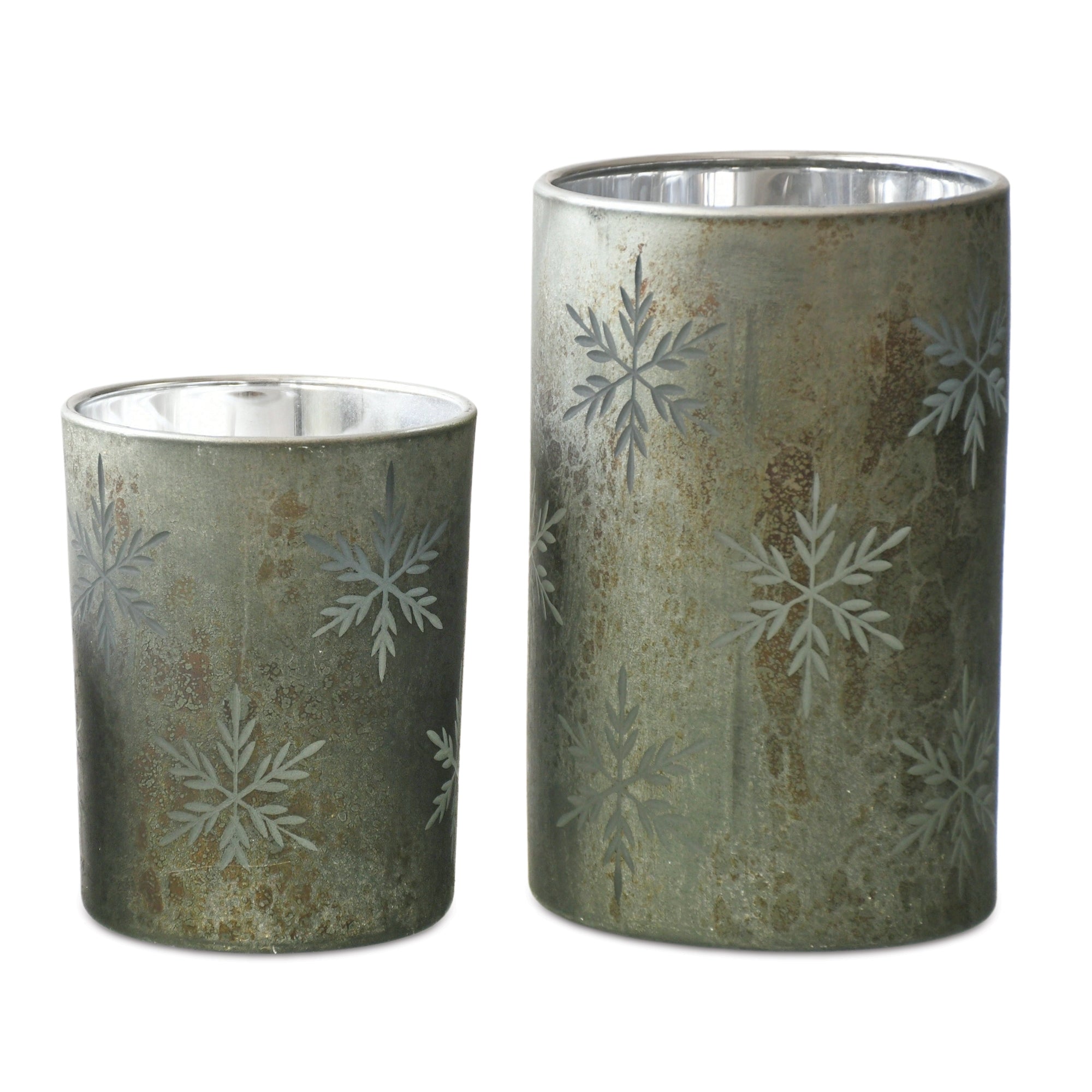 Snowflake Candle Holder Set of 2