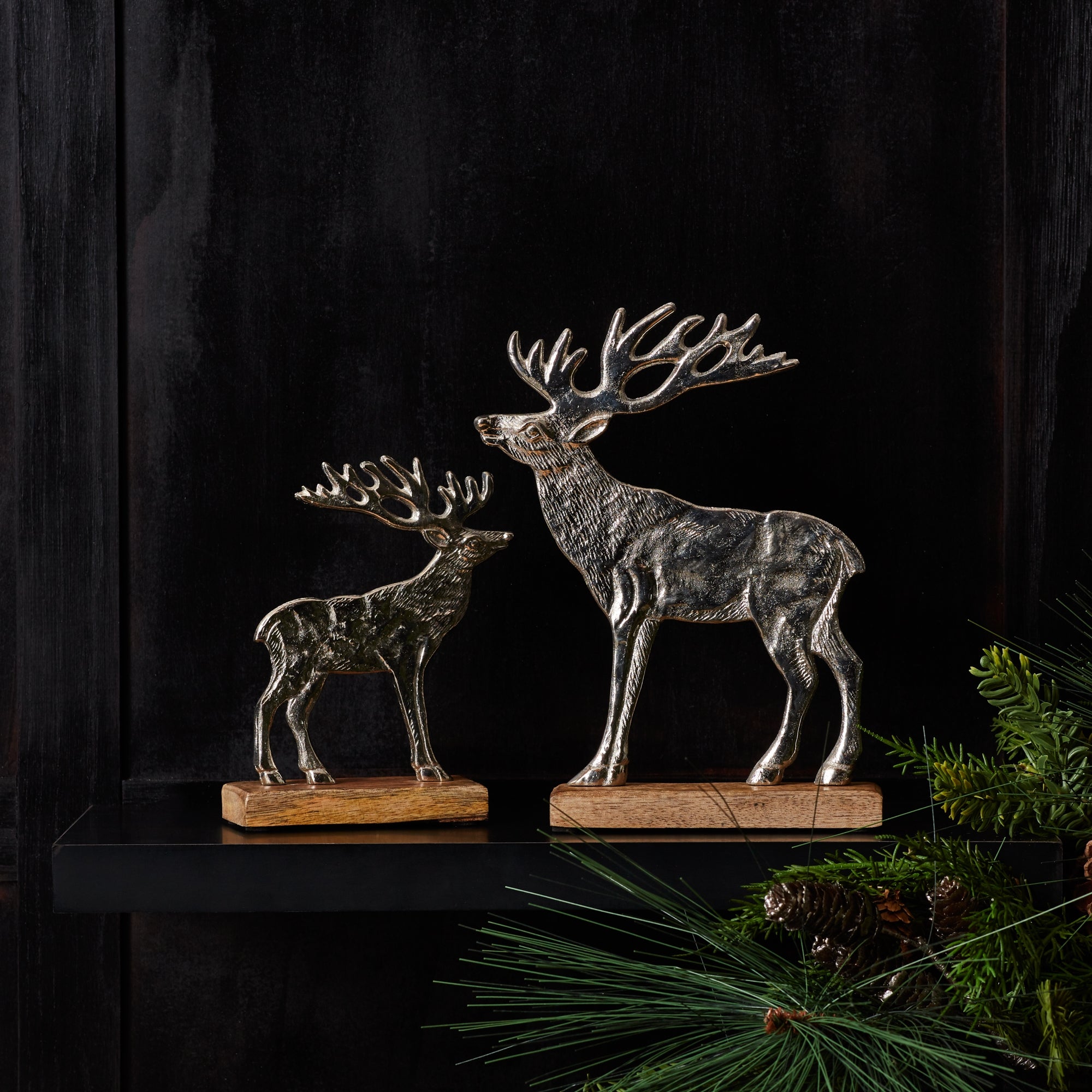 Deer Silhouette Sculpture Set of 2