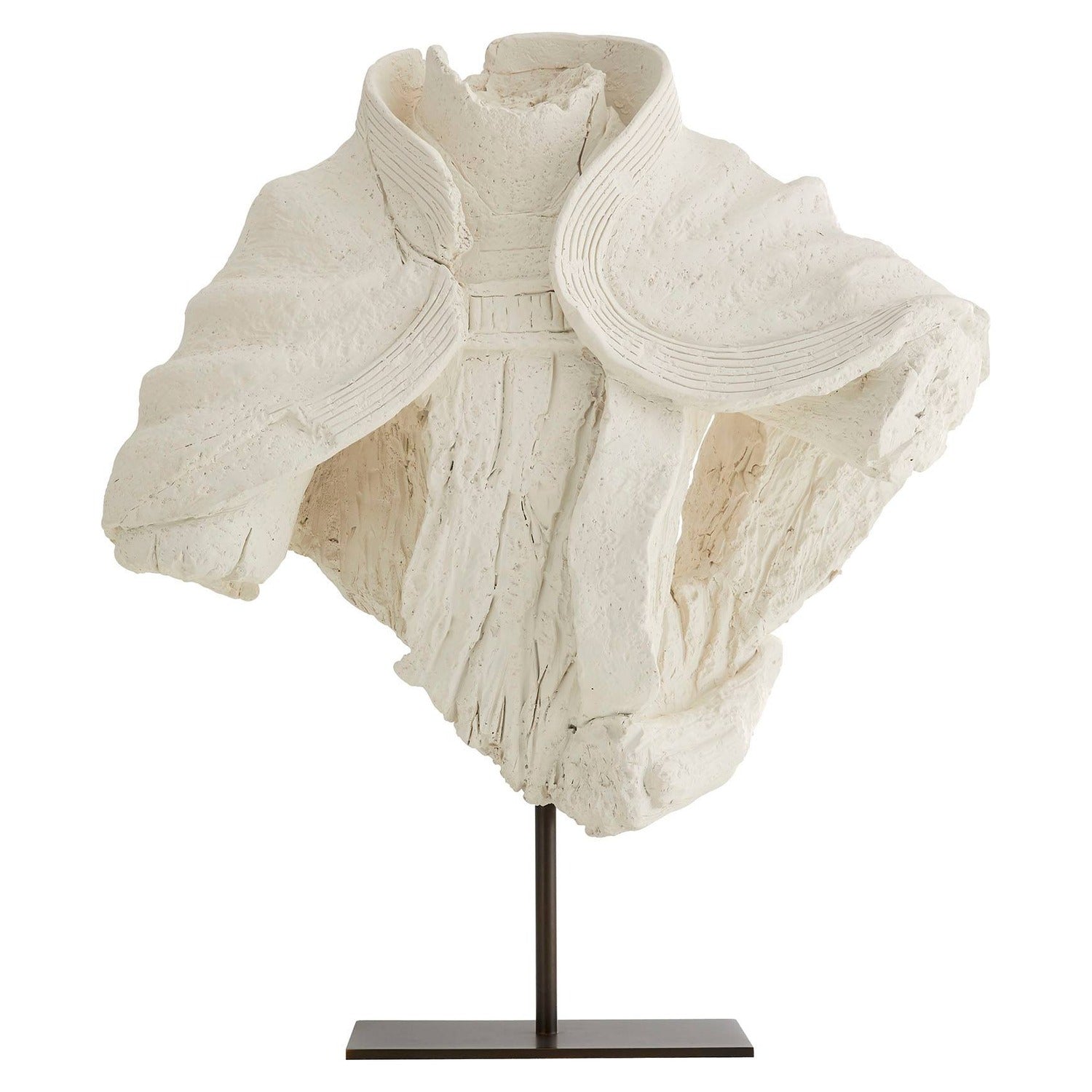 Arteriors Livio Matte White Plaster Sculpture