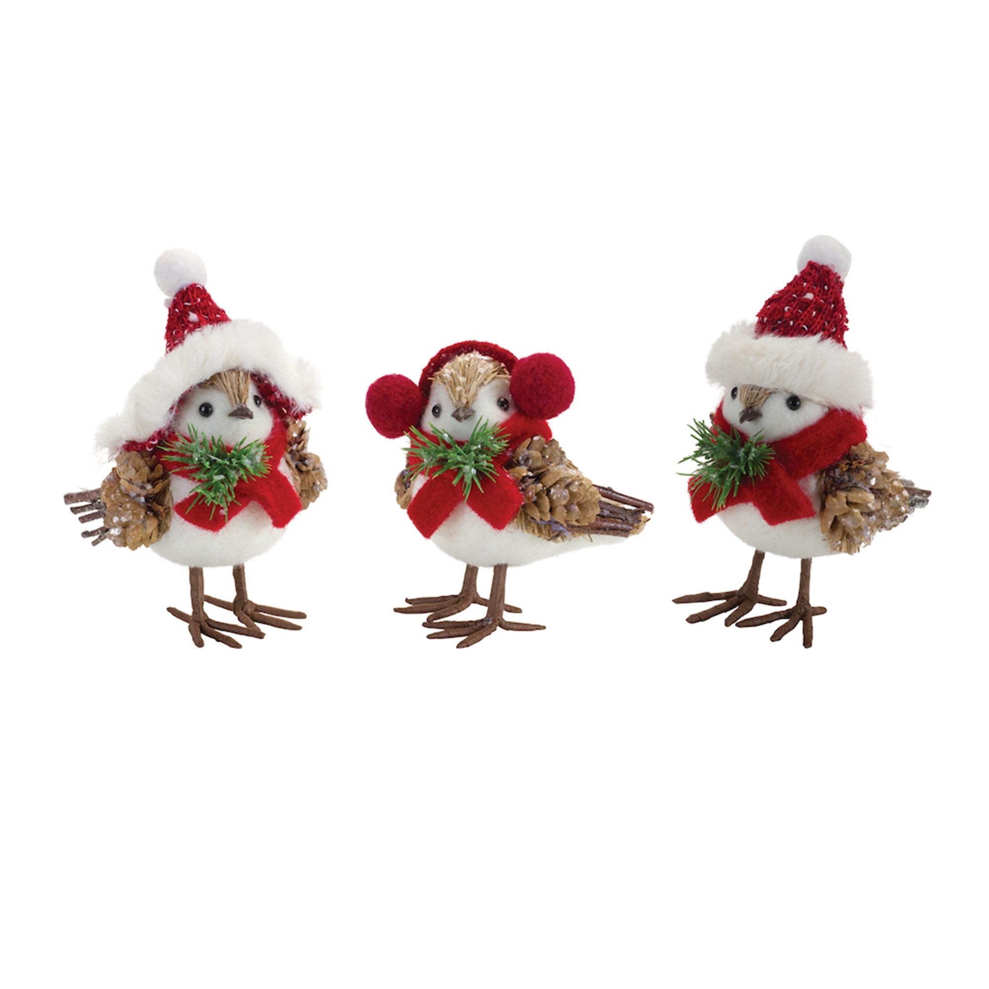 Winter Bird Shelf Sitter Set of 12