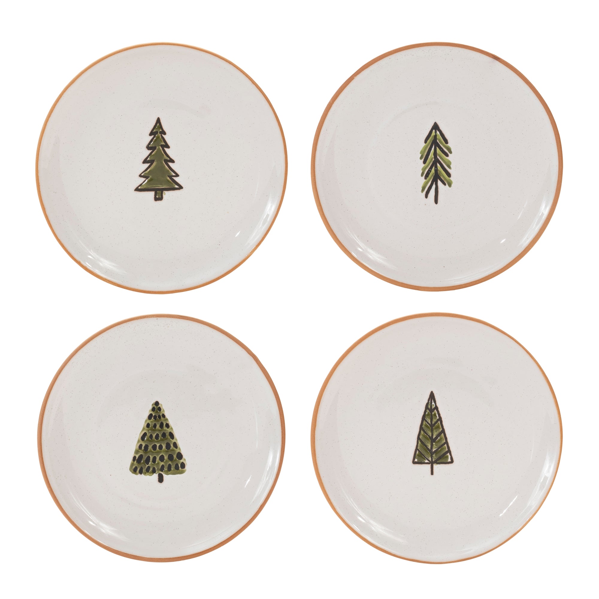 Pine Tree Plate Set of 4