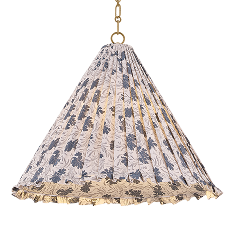 Hudson Valley Lighting Fitchburg Pendant in Patina Brass, primary product view