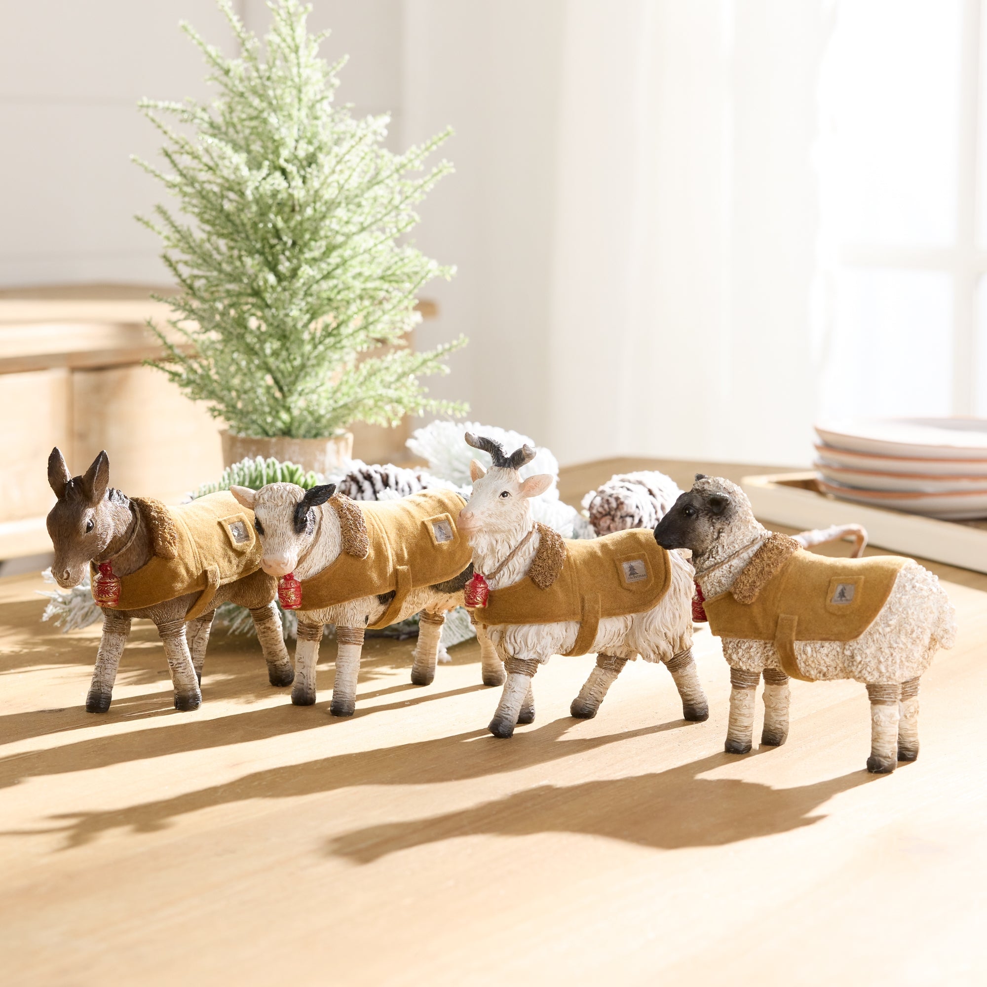 Farm Animals Sculpture Set of 4