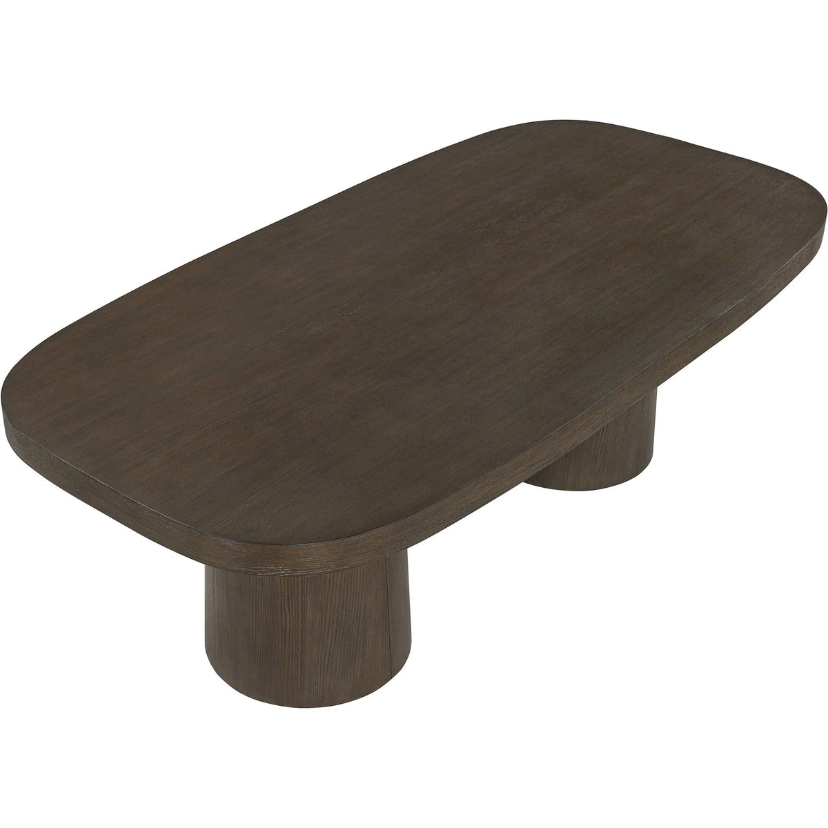 Woodhaven 95.5in Brown Solid Wood And Oak Veneer Dining Table
