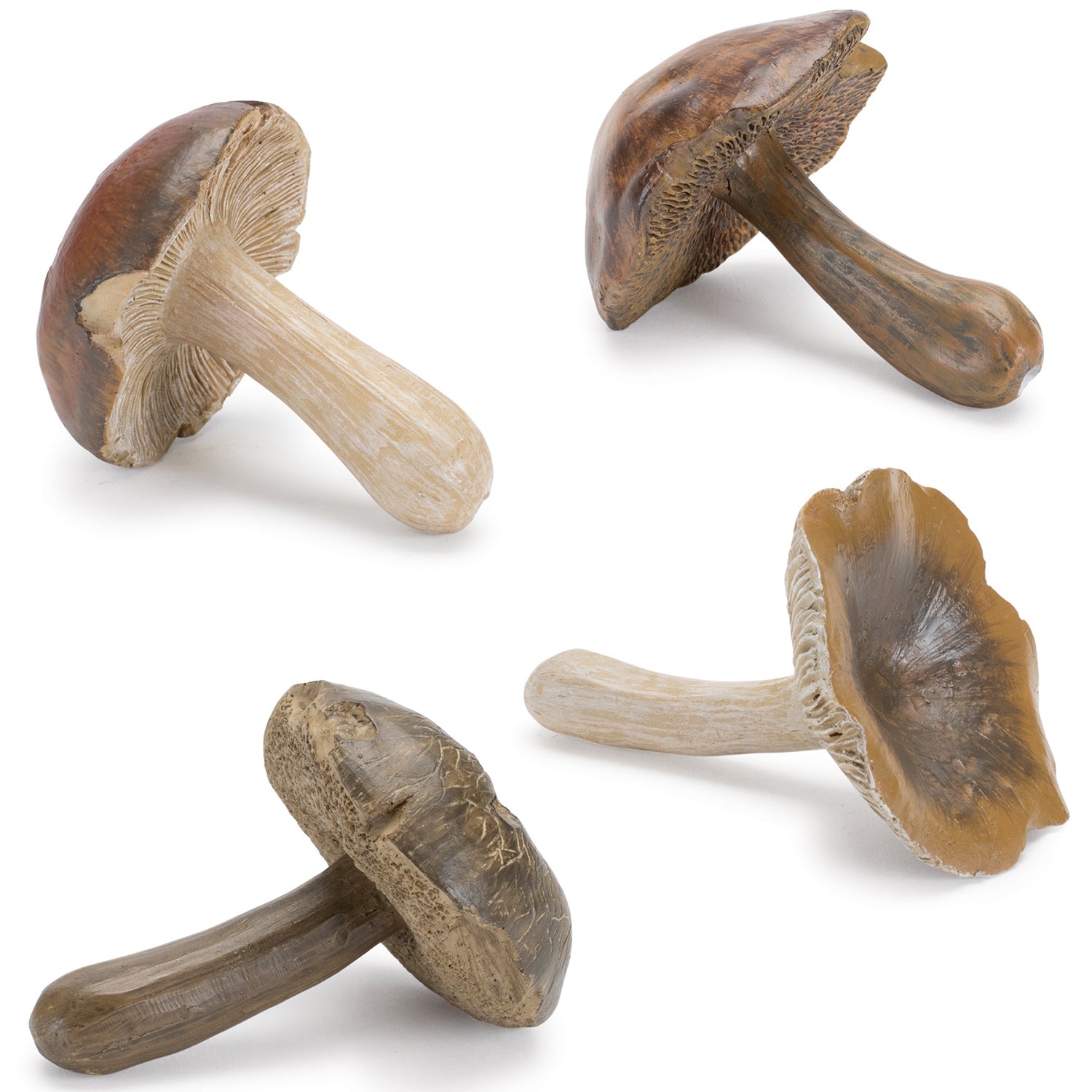 Stone Mushroom Shelf Sitter Set of 12