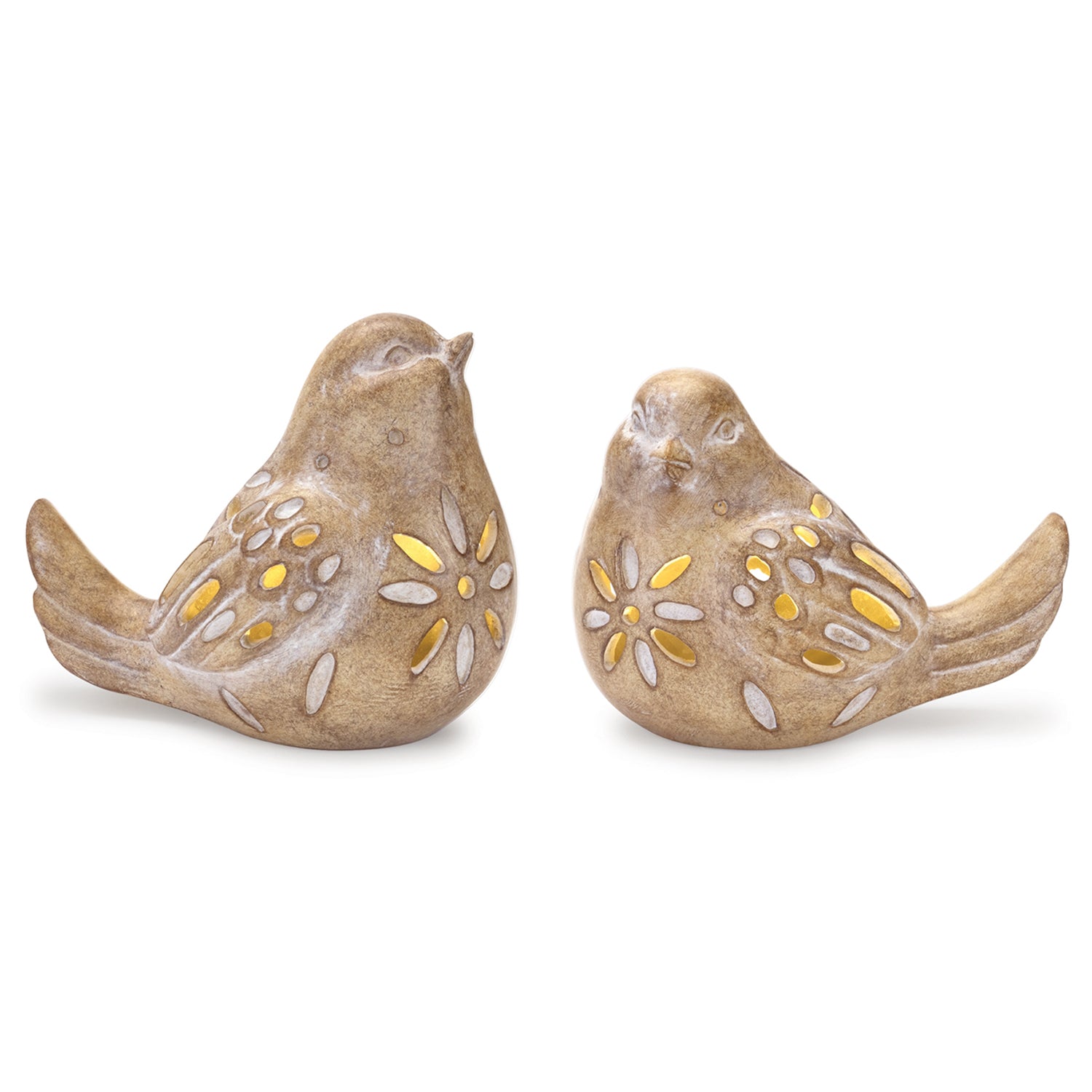 LED Bird Figurine Set of 2