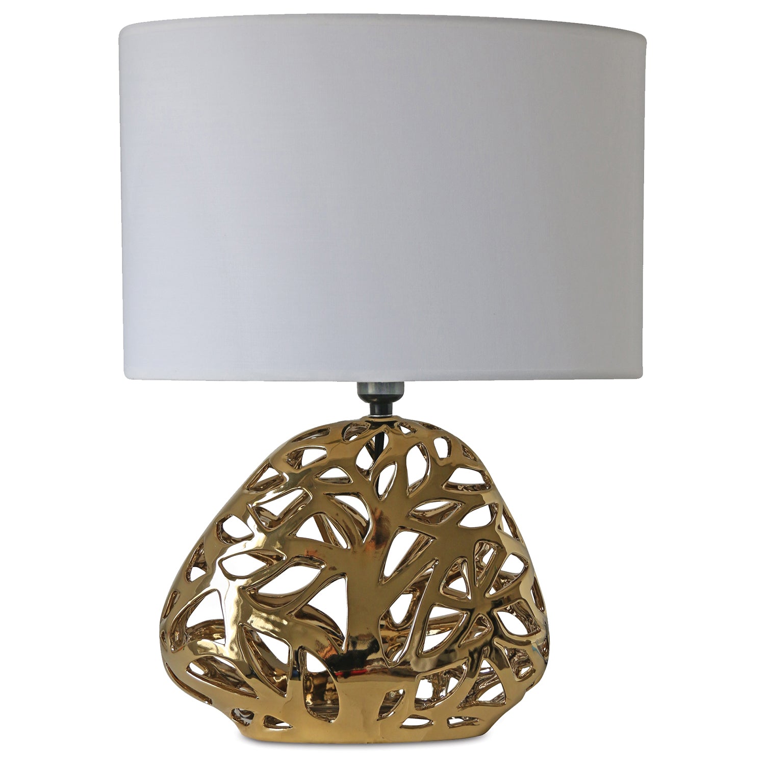 Abstract Cut Metal Table Lamp