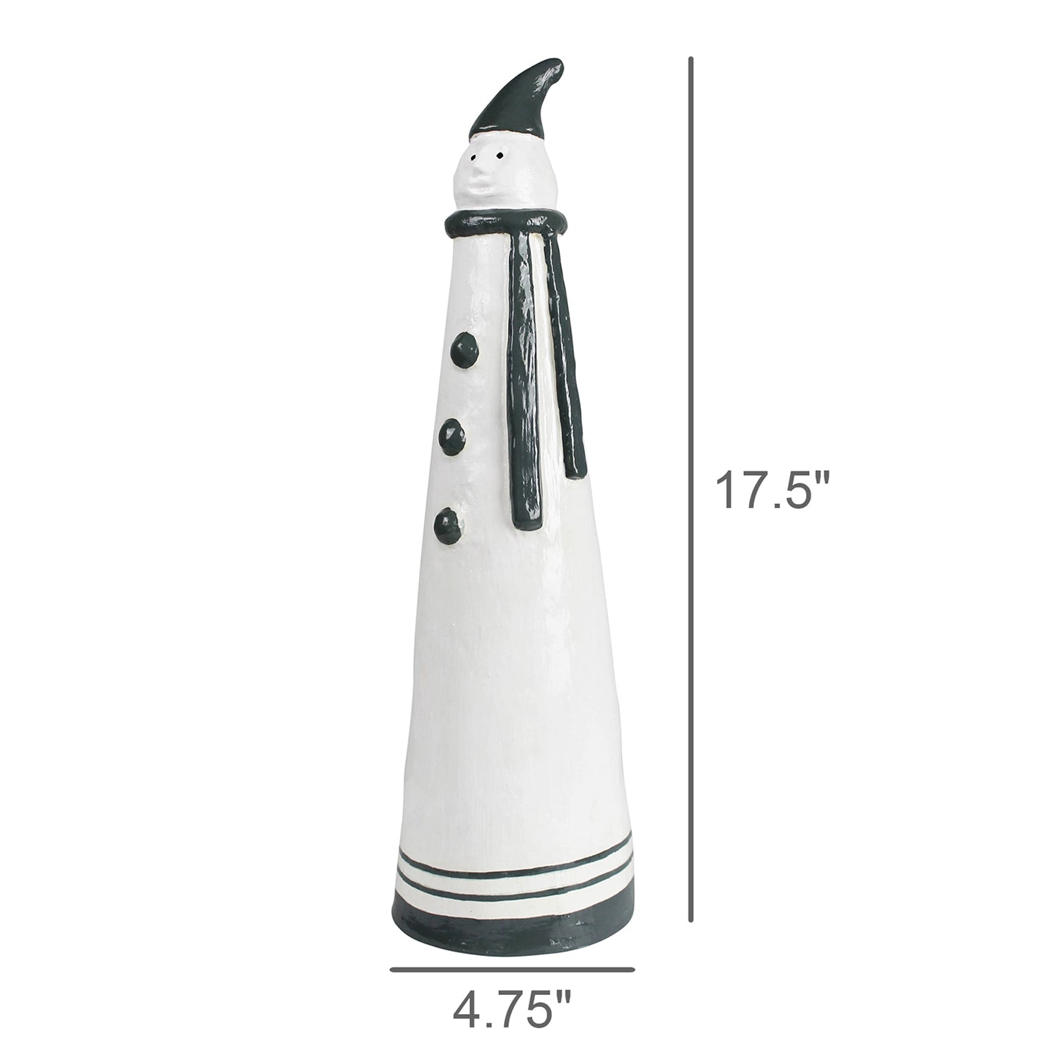 Snowman Paper Mache Sculpture