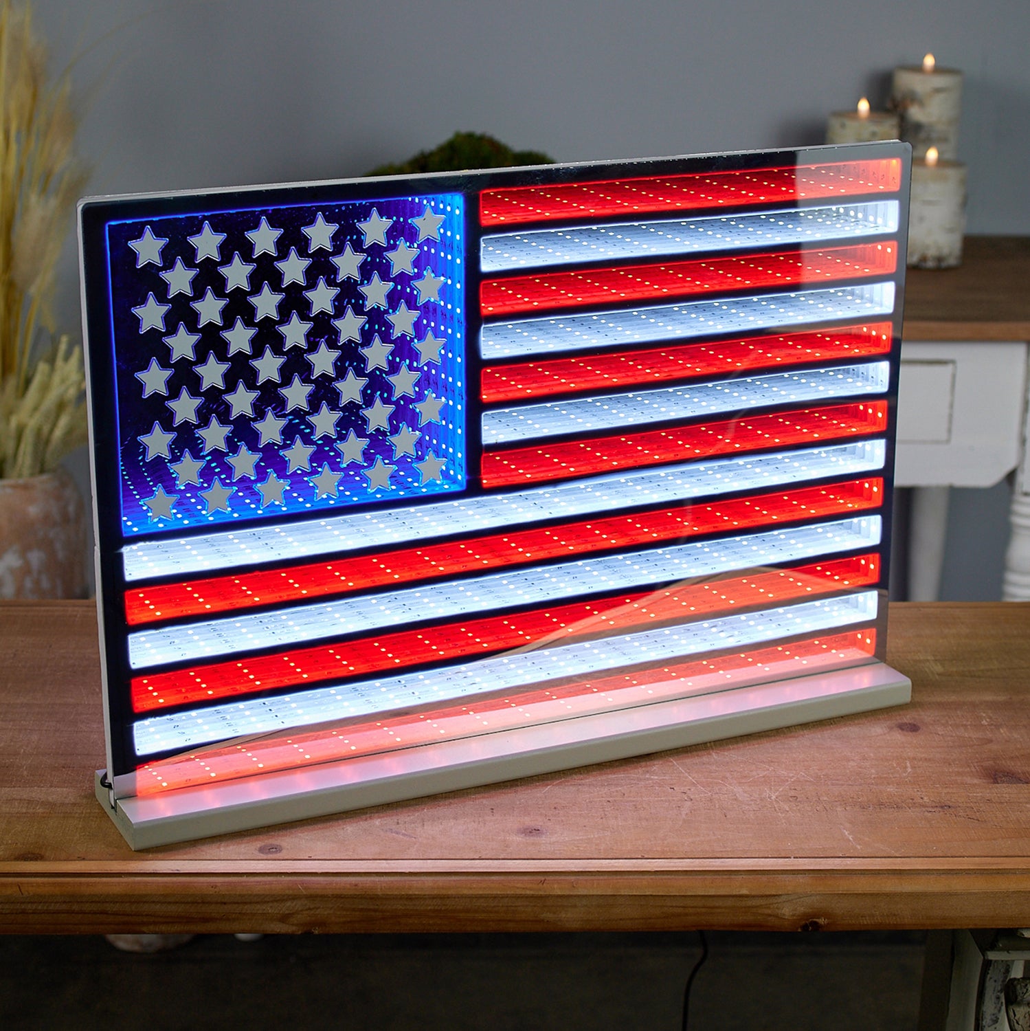 American Flag Ekko Light Display