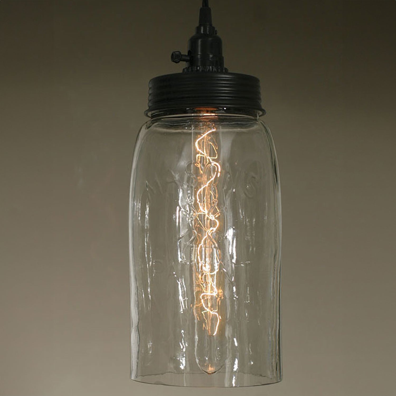 Big Mason Jar Pendant