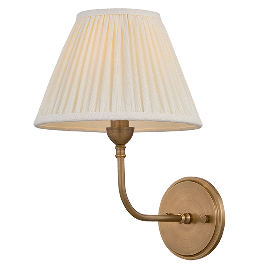 Hudson Valley Lighting Garnerville Wall Sconce in Patina Brass, primary product view
