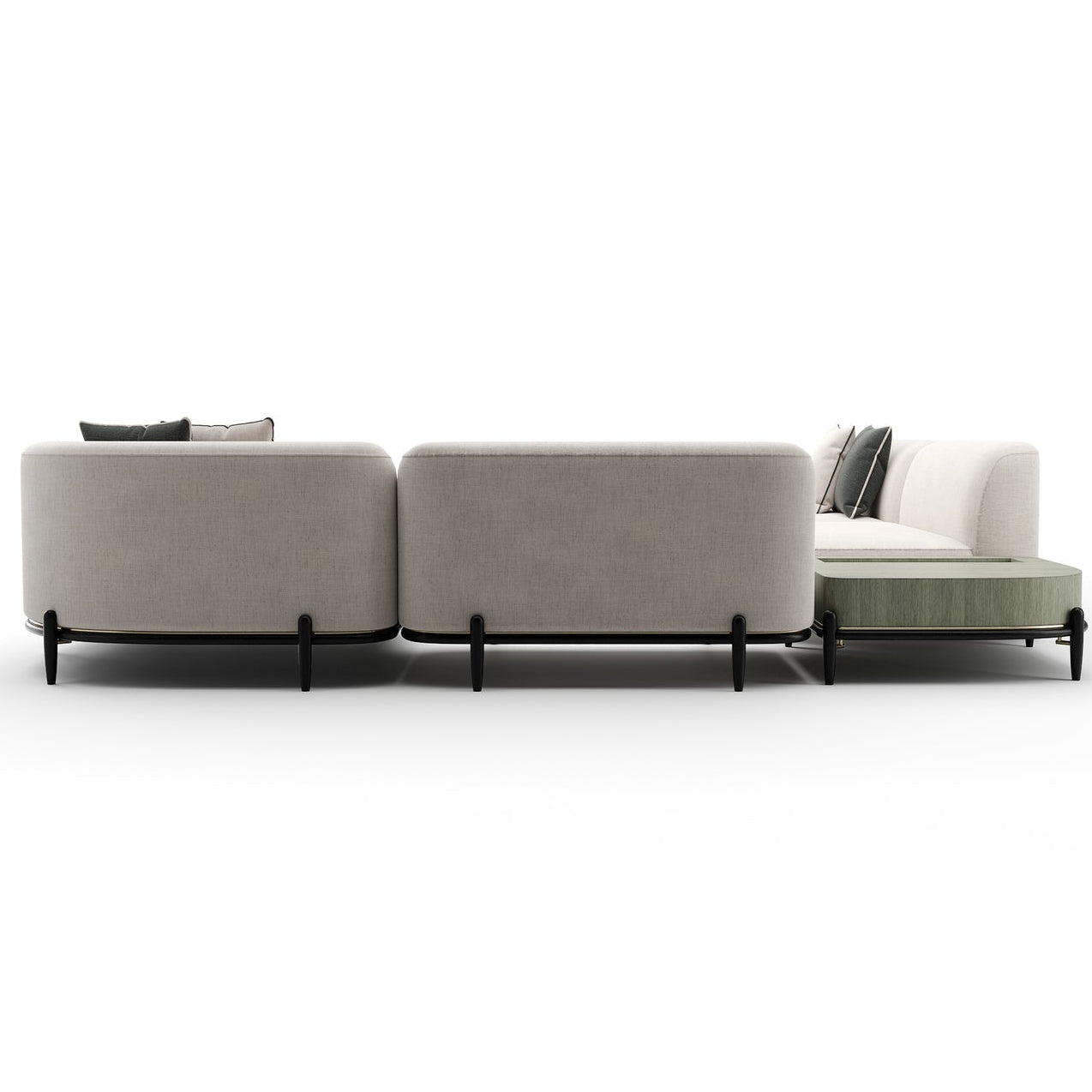 Caracole Madera LAF Large L Sectional Sofa