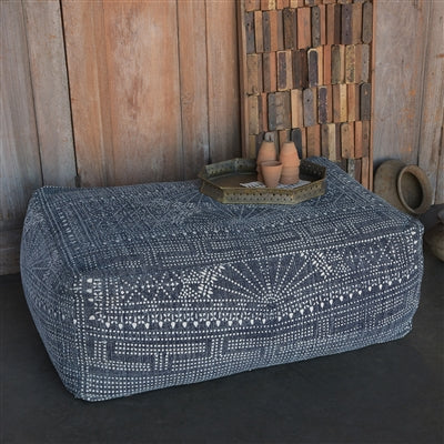 Indigo Batik Pouf