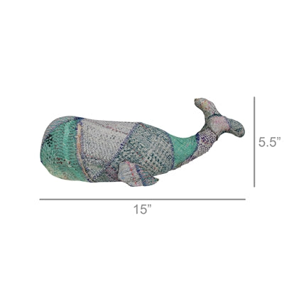 Kantha Whale Sculpture