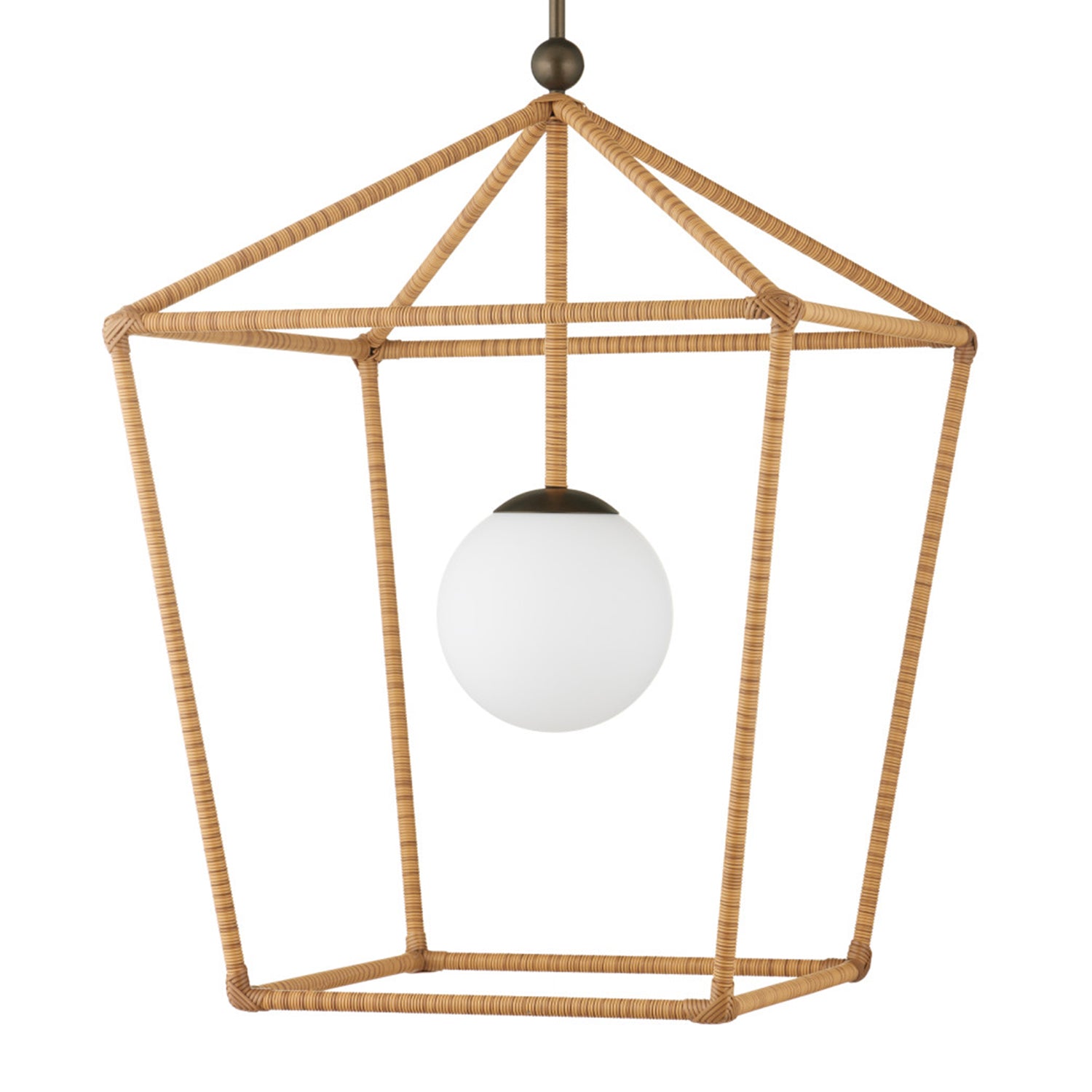 Currey & Co Denison Natural Large Outdoor Lantern