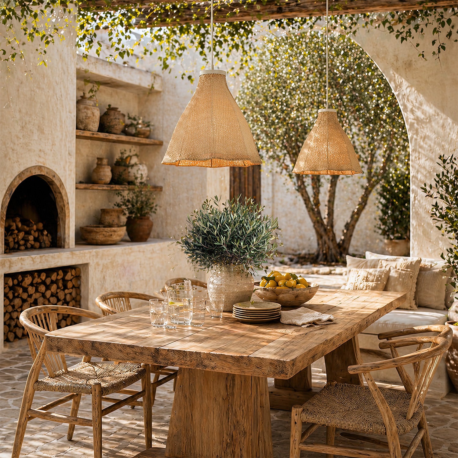 Currey & Co Cabo Medium Outdoor Pendant