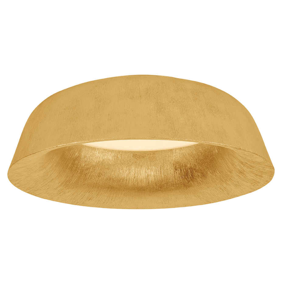 Hudson Valley Lighting Highmount Flush Mount in Vintage Gold Leaf, primary product view
