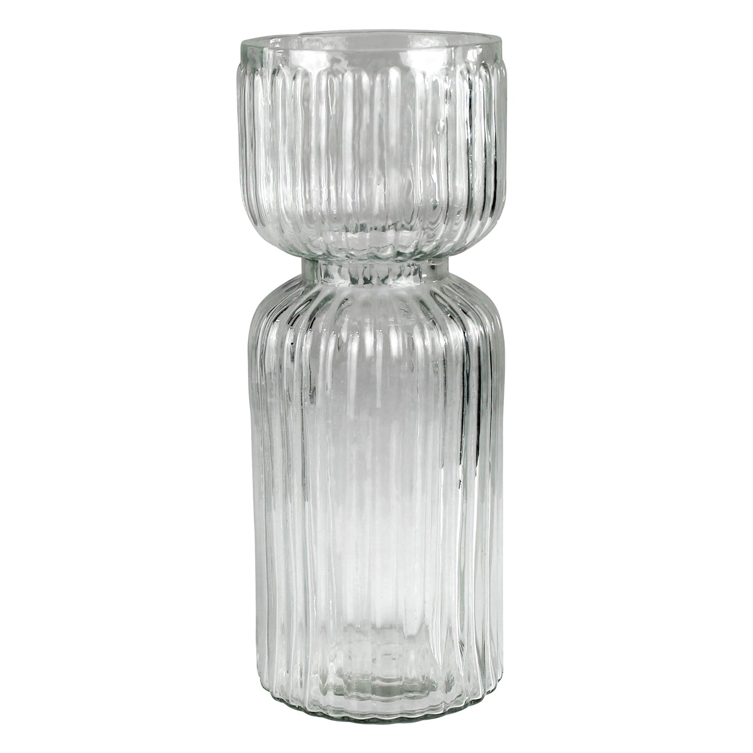 Ribbed Bulb Vase