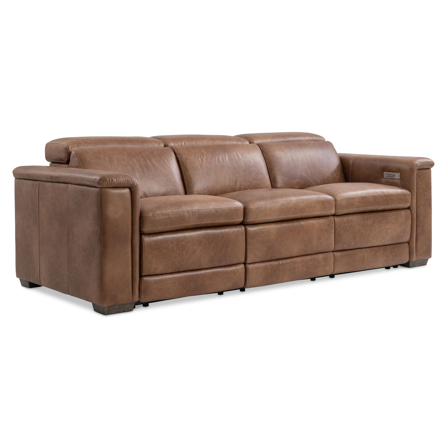 Bernhardt Living Lioni Leather Power Motion Sofa