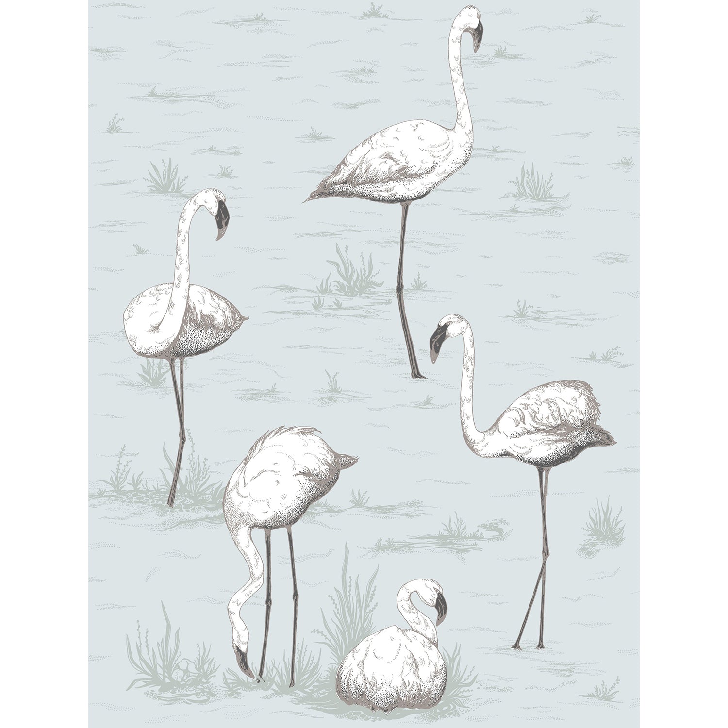 Cole & Son Contemporary Restyled Flamingos Wallpaper