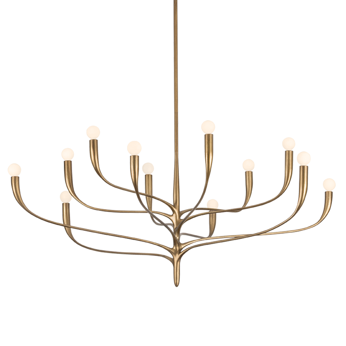 Hudson Valley Lighting Labra Medium Chandelier in Warm Silver Leaf, primary product view
