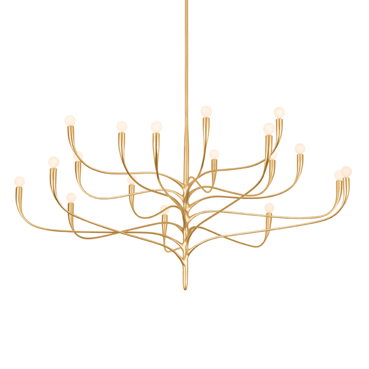 Hudson Valley Lighting Labra Large Chandelier in Vintage Gold Leaf, primary product view