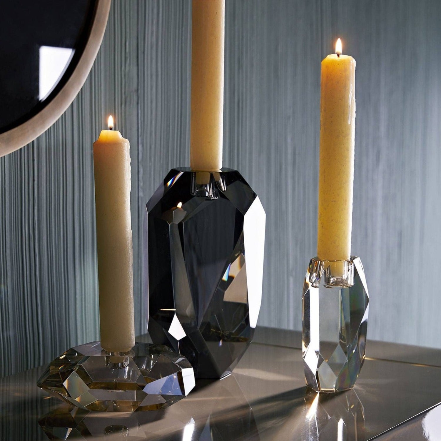 Arteriors Violet Candle Holder Set of 3