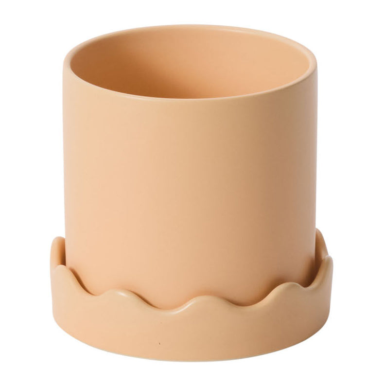 Pissaro Pot with Saucer Set of 2