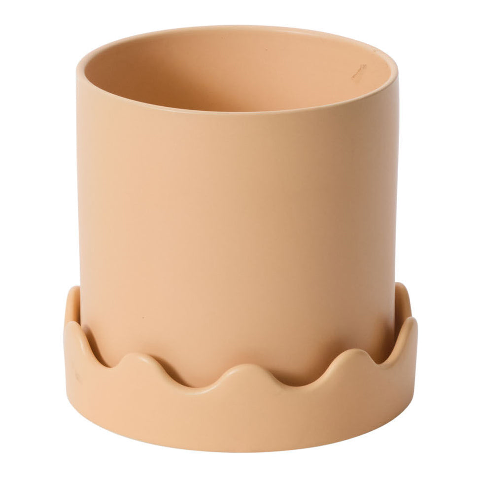 Pissaro Pot with Saucer Set of 2