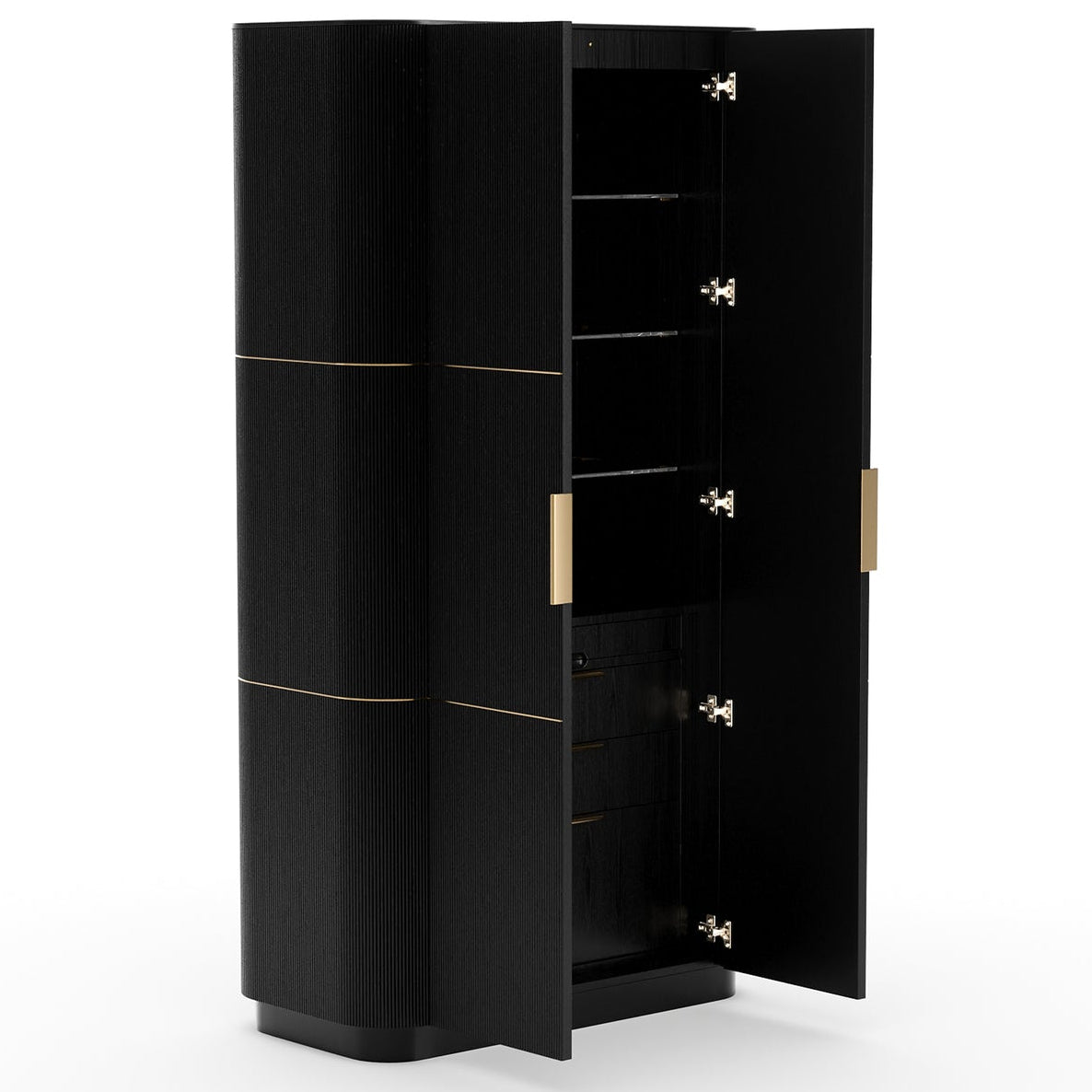 Caracole Love Dark Chocolate Bar Cabinet