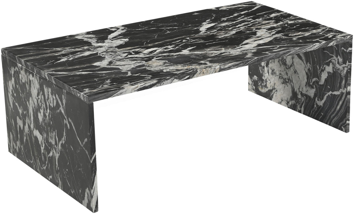 Vernazza Black Genuine Marble Coffee Table
