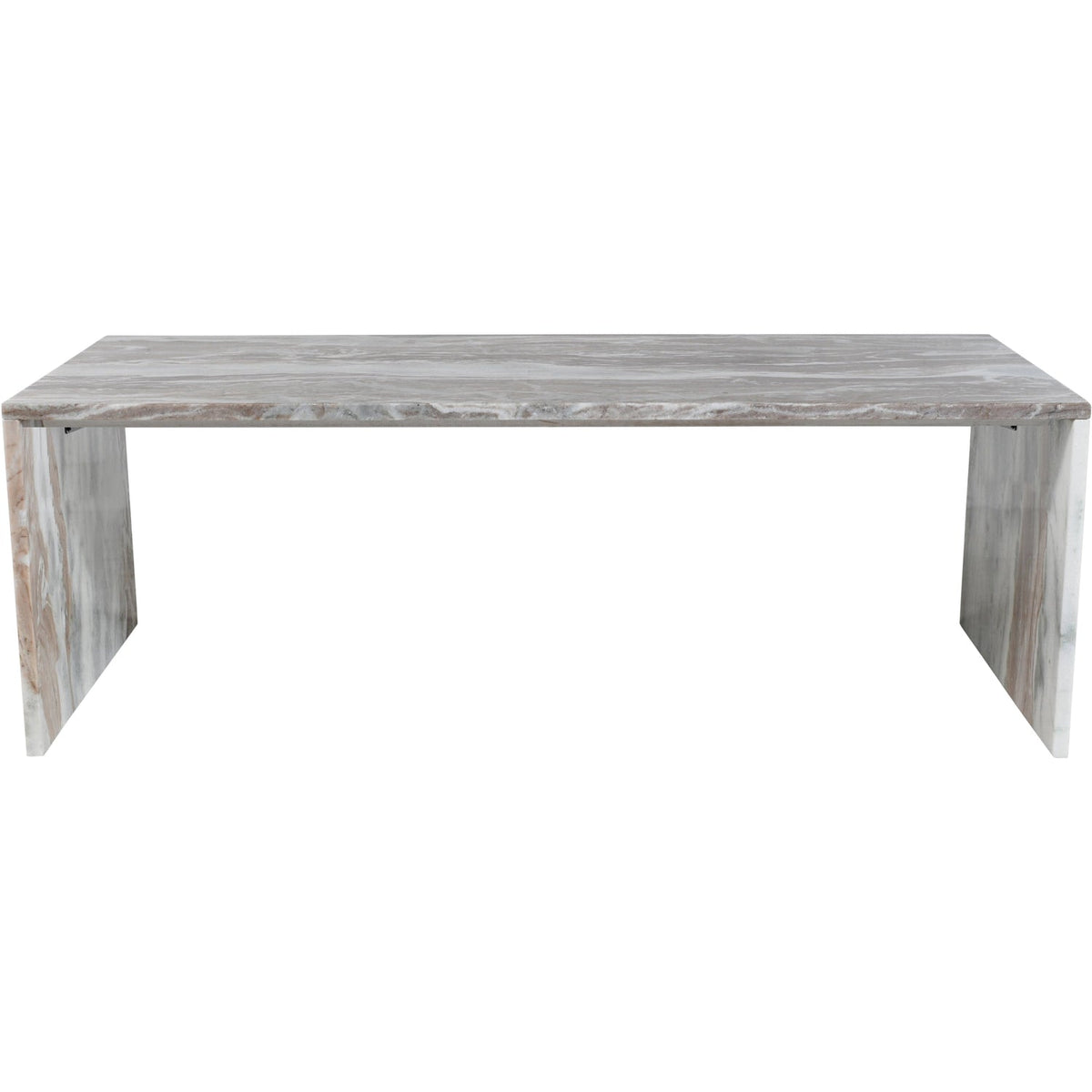 Vernazza Brown Genuine Marble Coffee Table