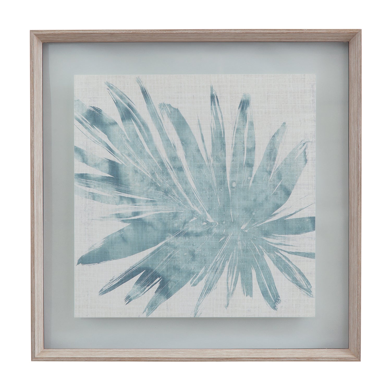 Bassett Mirror Burlap Ocean Palm II Framed Print