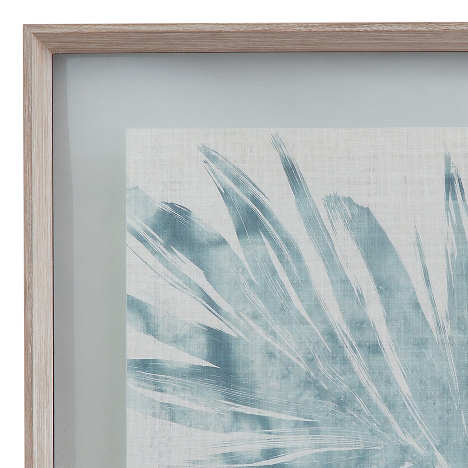 Bassett Mirror Burlap Ocean Palm II Framed Print